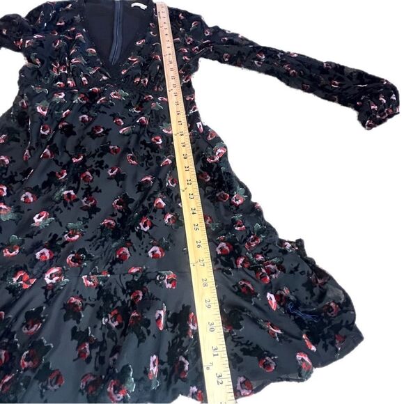 Wayf Sheer Black Burnout Dress. Victorian Steampunk! Size M. Great Condition!! - Picture 12 of 14